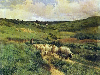 Auf dem Weg zum Stall